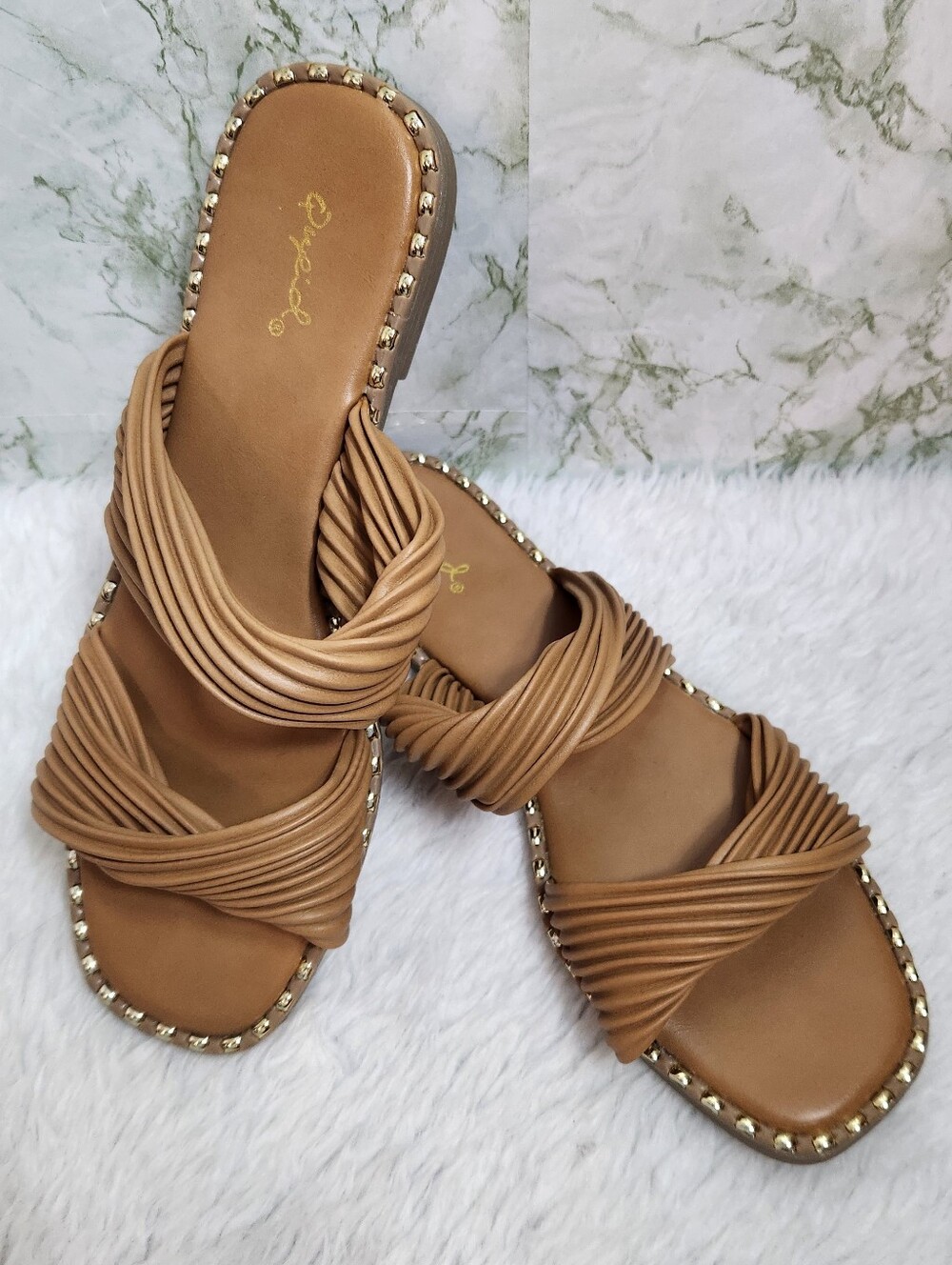 Qupid Slip on Sandals